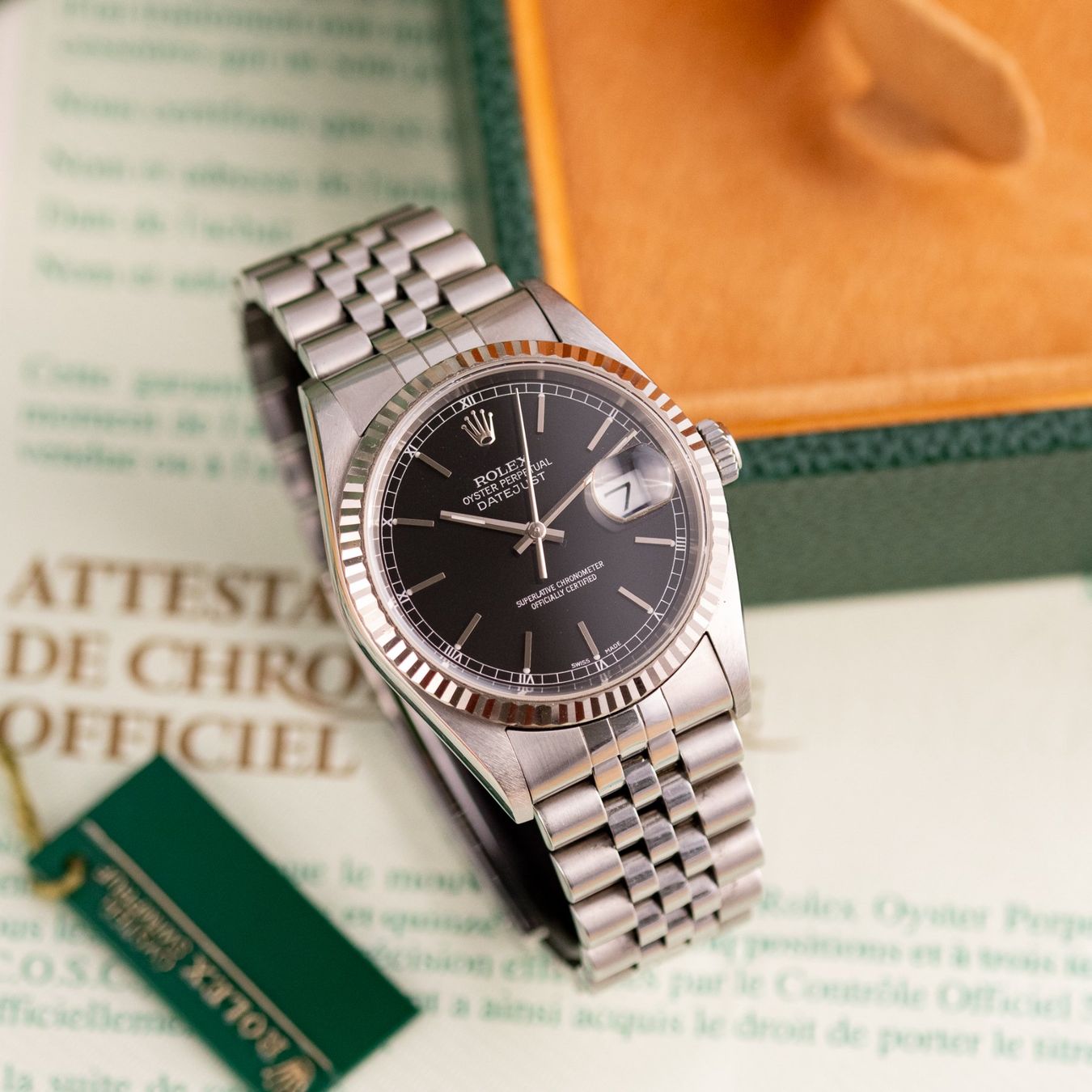 Rolex Orologi: Rolex Datejust 36 / 16234 / Black Dial / 2002 / Full Set – Usato da Luzern venduto da PrimeSwissTime 4