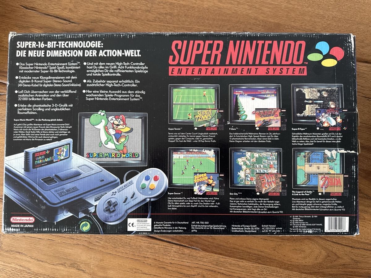 Nintendo Konsolen: Nintendo Super Entertainment System PAL Version Ovp m. Spiel – Gebraucht aus Lenzburg von eyworld 1