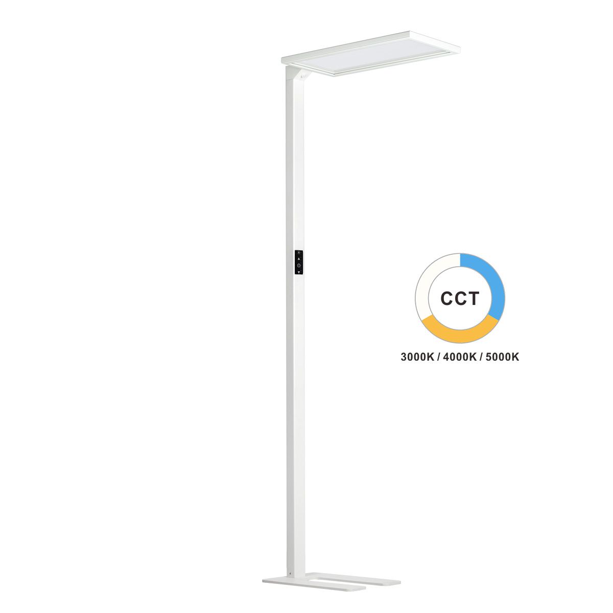 Lampade: LED Büro Stehleuchte, Weiss, CCT,  – Nuovo (secondo la descrizione) da Kreuzlingen venduto da Smart-Light