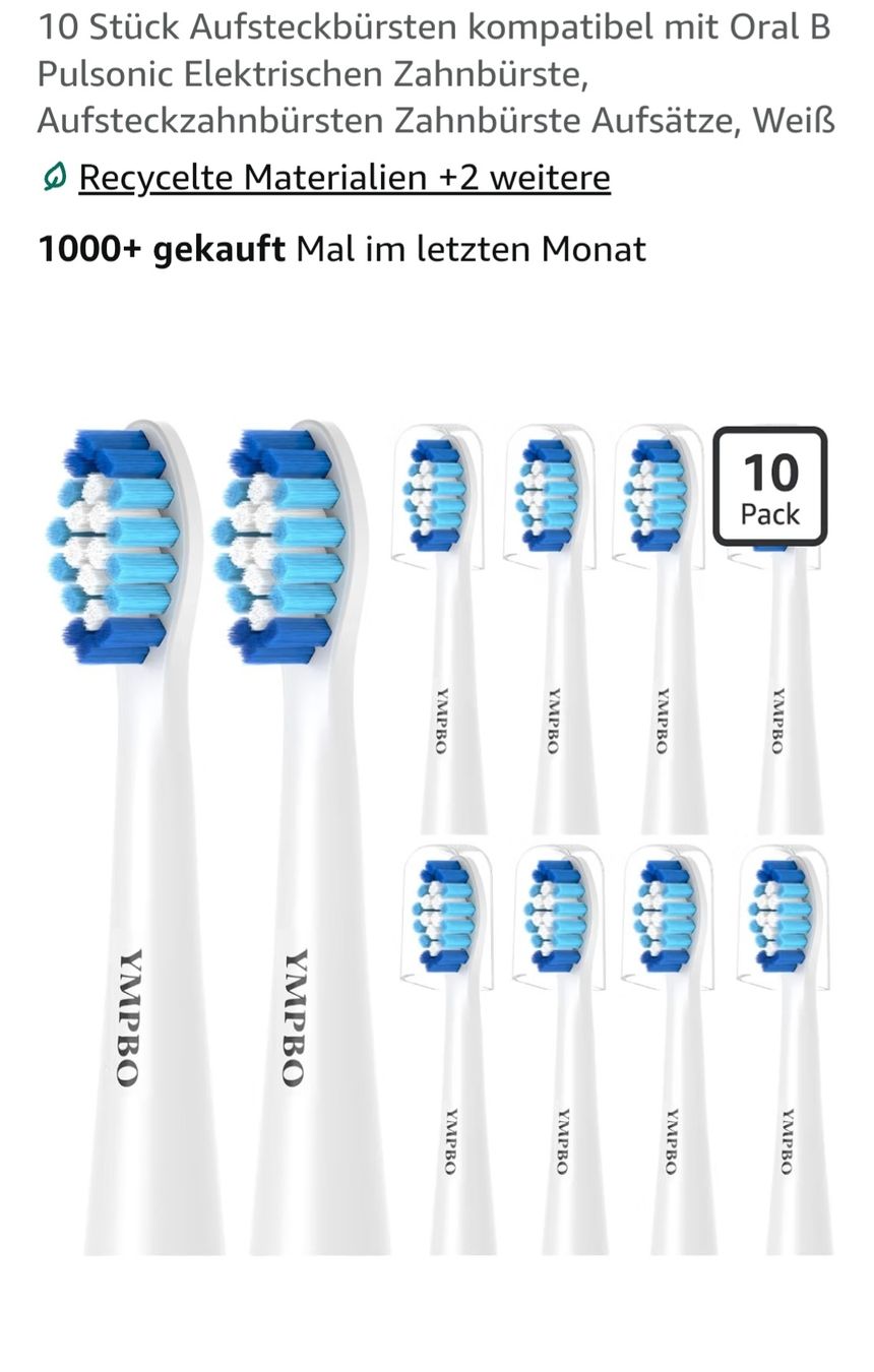 Oral B Cura dei denti: Aufsteckbürsten – Nuovo e nell'imballaggio originale da Wittenbach venduto da Pupatz