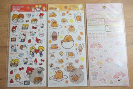 Sanrio Japan - Gudetama Hello Kitty My Melody Sticker Sheets