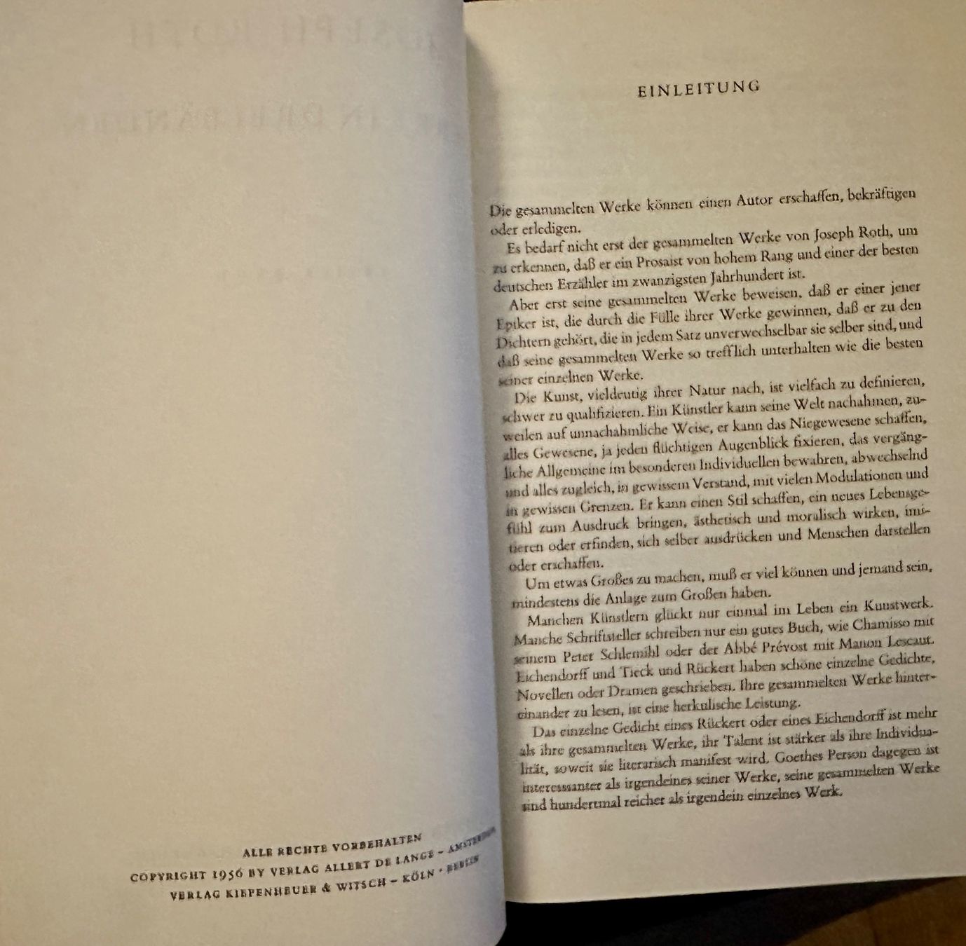 Bücher: Joseph Roth: Werke in drei Bänden. 1956 – Gebraucht aus Zürich von allp 2