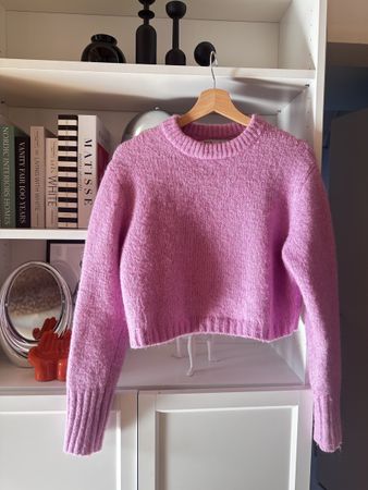 ZARA Strickpullover Pullover rosa y2k COS H&M minimalistisch