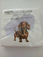 Servietten Dackel
