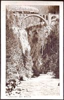 AK: Viadukt bei Solis, GR. Serie „Rhätische Bahn“ um 1920