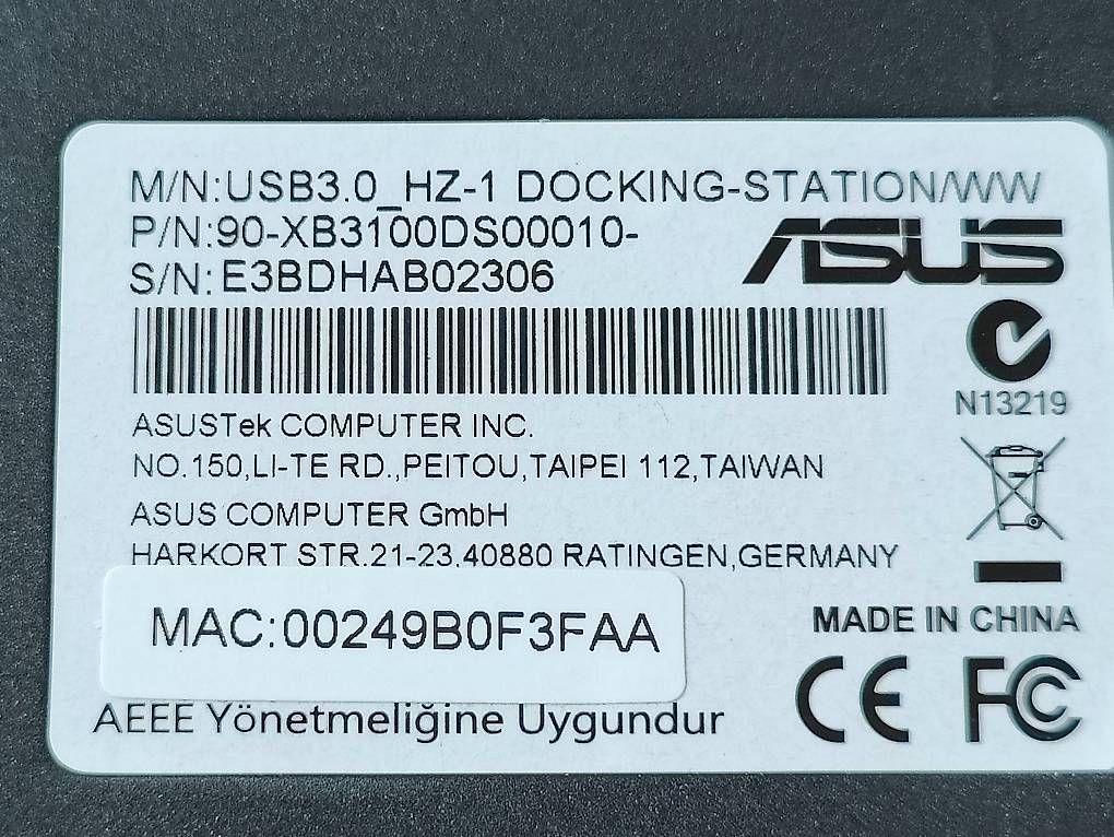 Asus Docking station: USB3.0 Docking Station Asus HZ-1 – Usato da Stäfa venduto da TBStaefa 2