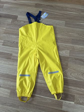 Lily&Dan Yellow Rain Pants, Size 98/104