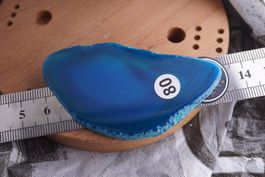 Achat Scheibe Blau   Wow  –Edelsteinstube Rausverkauf