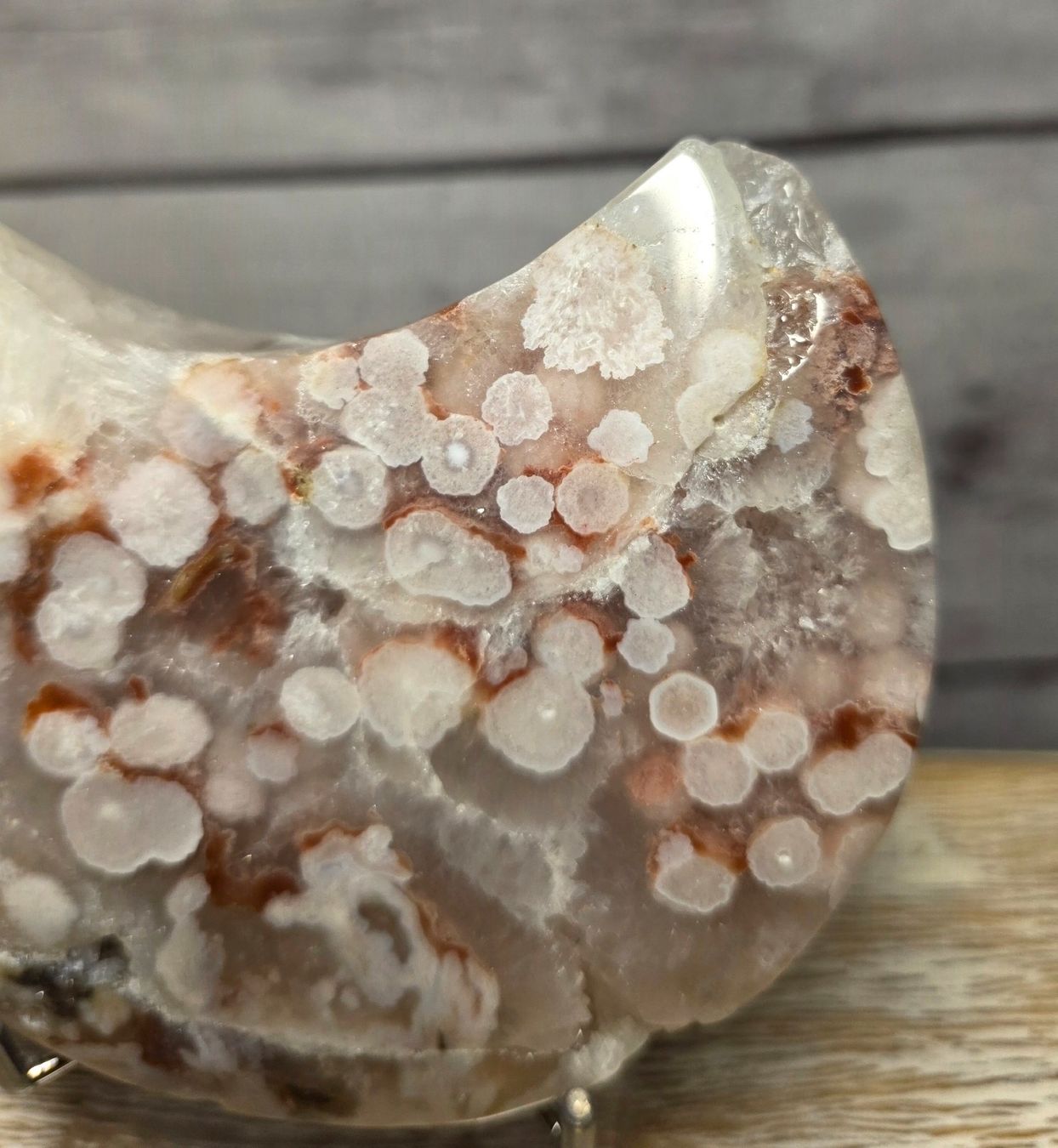 Minerali & Pietre curative: Blumenachat Mond 520g – Nuovo e nell'imballaggio originale da Matzingen venduto da Shay_Crystalz 2
