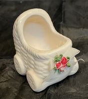 Keramik Kinderwagen weiss