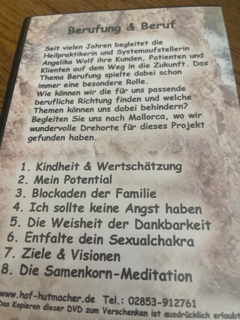 Dokumentationen: Angelika Wolf: Berufung & Beruf - Das Mallorca Projekt – Gebraucht aus Teufenthal AG von  1
