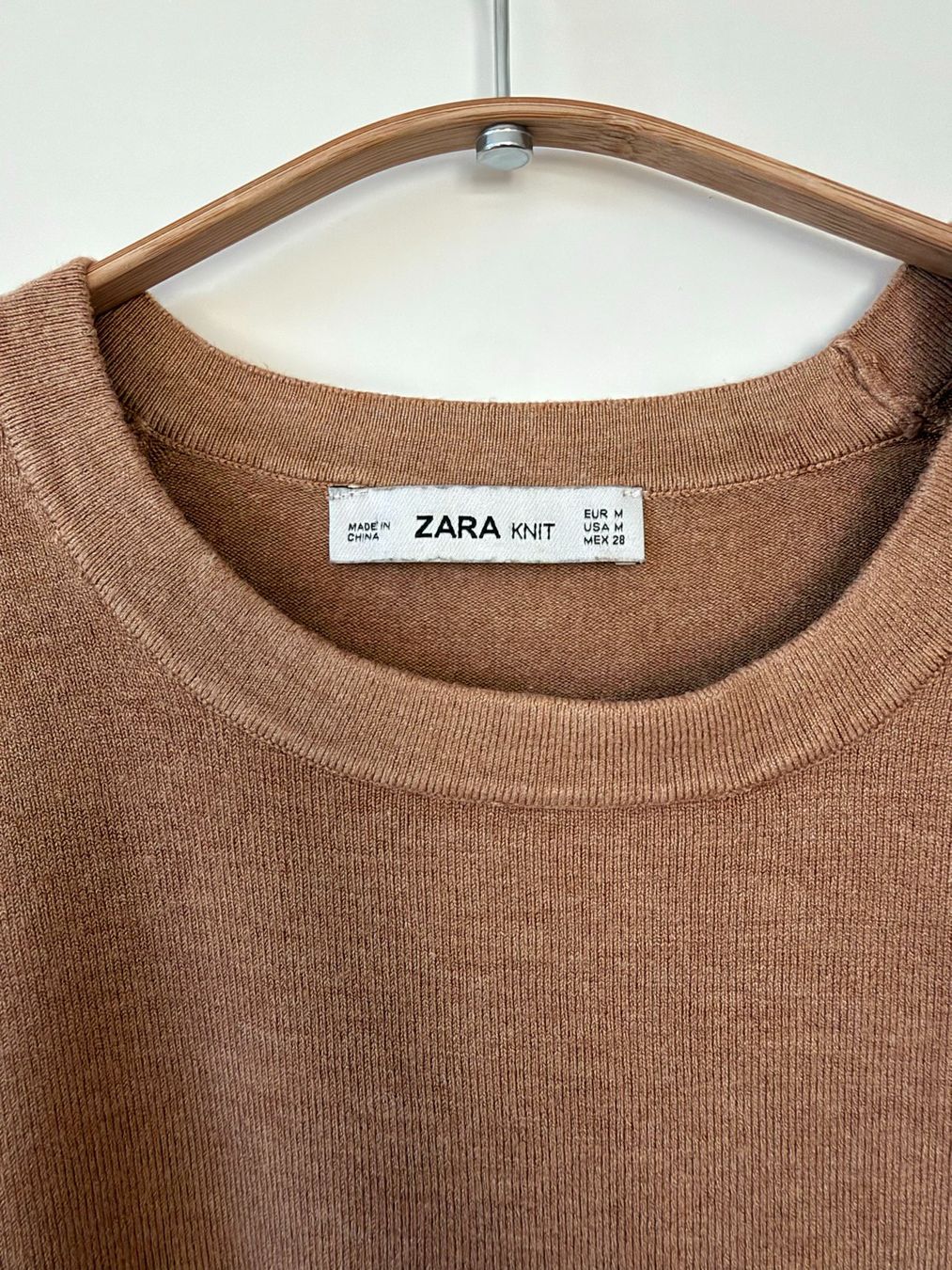 Maglioni & Felpe: Zara Kurzarm-Strickpullover caramel, Gr. M – Usato da Neukirch an der Thur venduto da foundby. 1