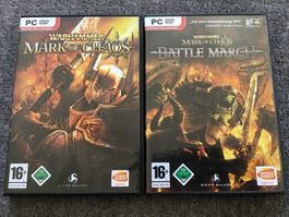 WARHAMMER Mark of Chaos & MoC Battle March PC Games Set RAR