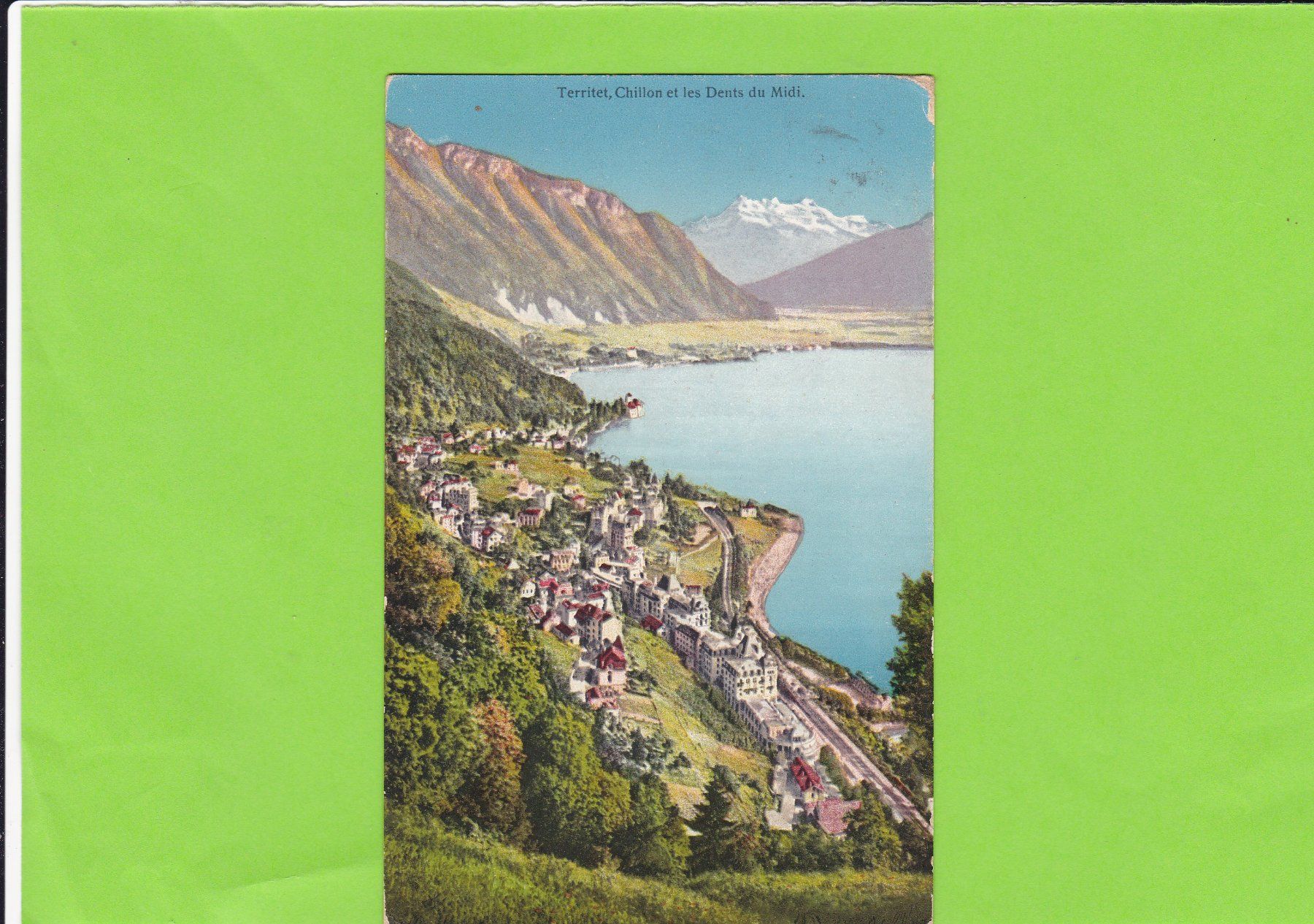 Cartoline postali: Territet-Chillon – Usato da St. Peterzell venduto da neckertal