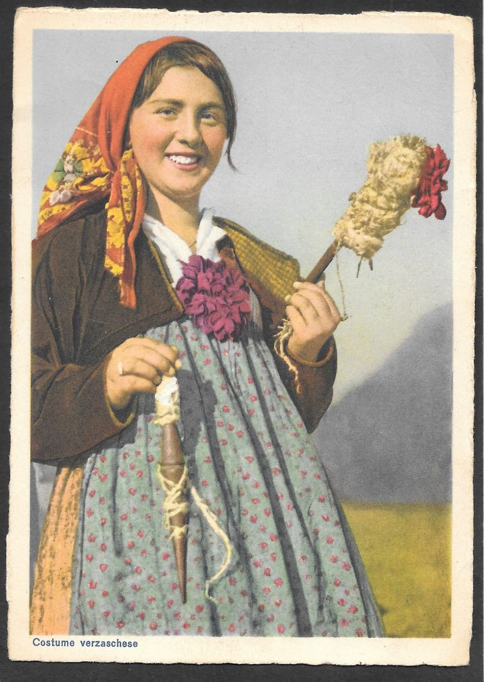 Cartoline postali: Costume Verzaschese – Usato da Olten venduto da clotaldi