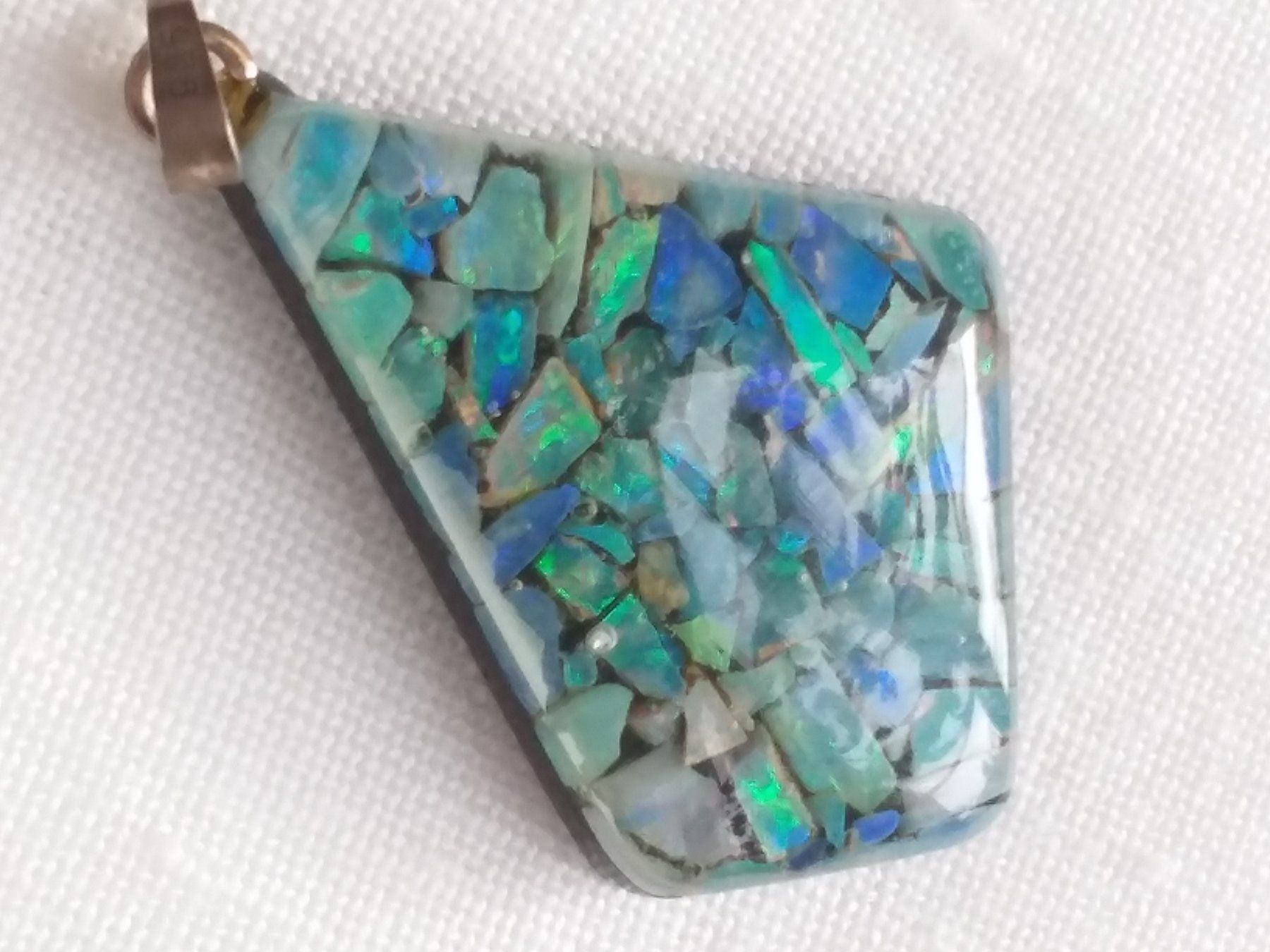 Anhänger: Echter OPAL Anhänger mit Sterling Silber Oese – Gebraucht aus Zürich von helsan 5