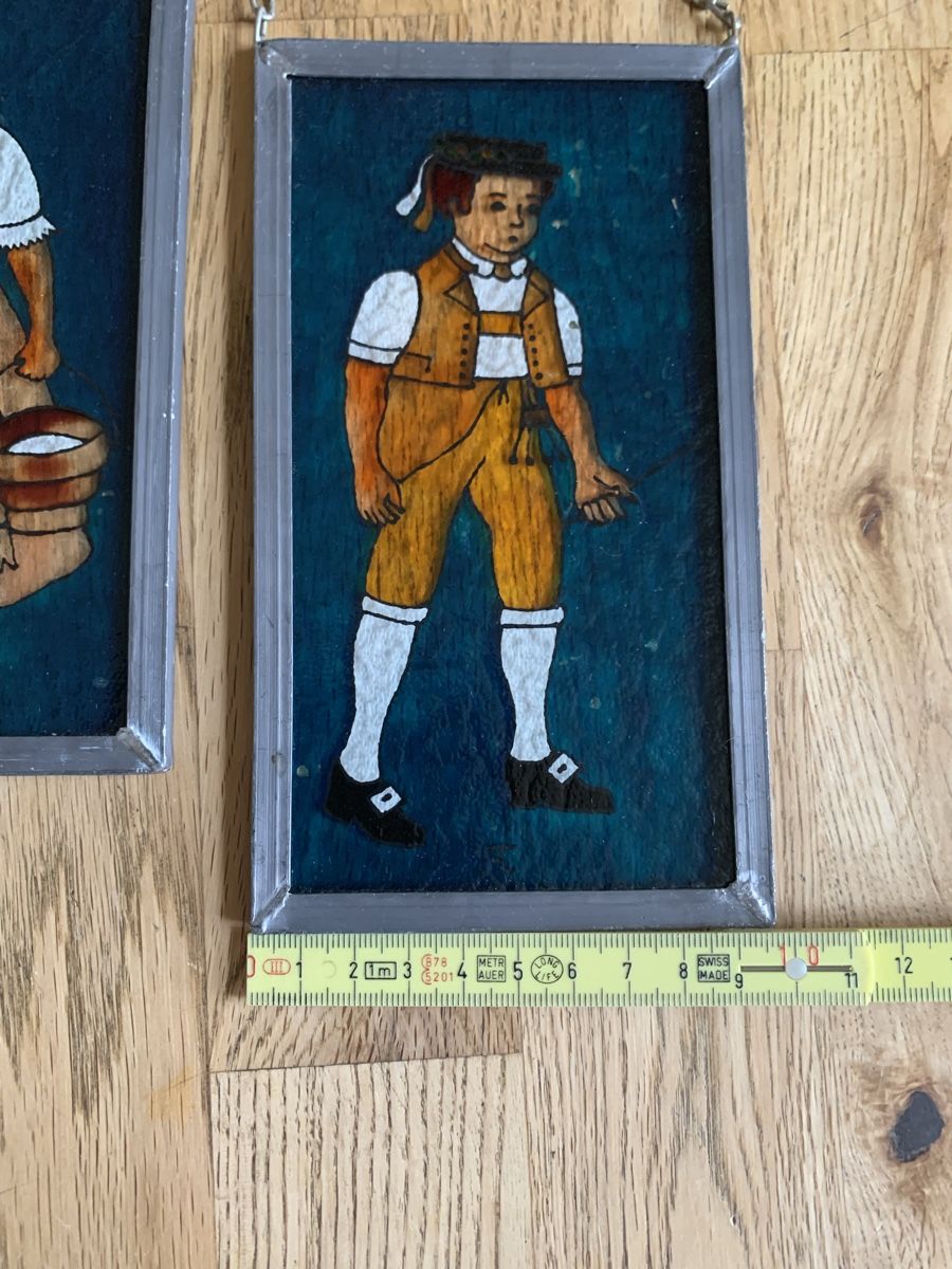 Foto & Immagini: 2 kl. Glasbilder Trachten – Usato da Flawil venduto da Naphtali 3