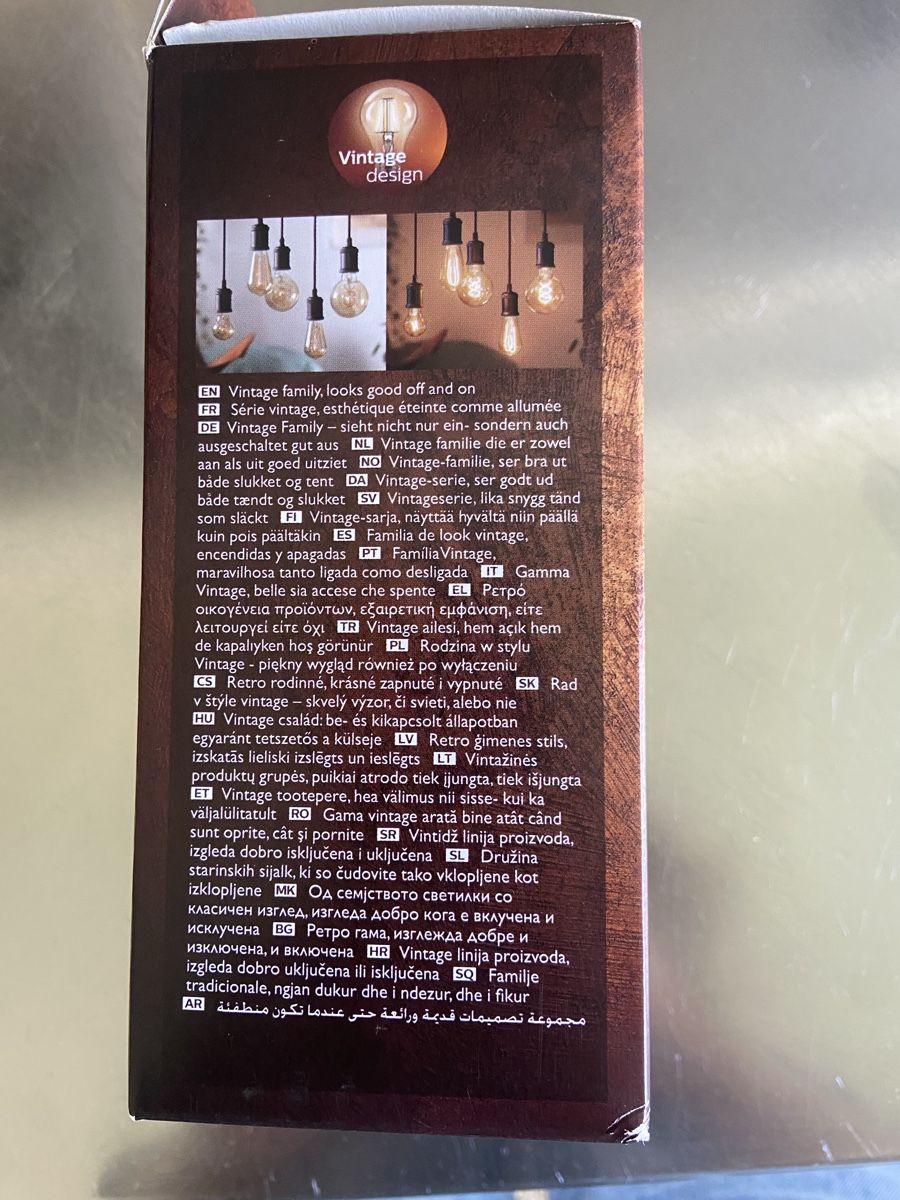 Philips Lampade: Glühbirne Vintage LED E27 – Nuovo e nell'imballaggio originale da Olten venduto da huge.penguin 3