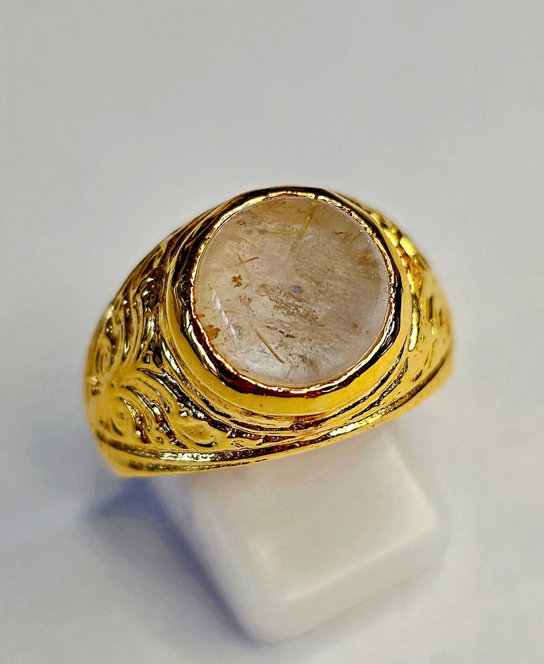 Anelli: Fingerring Rutil cabochon – Nuovo (secondo la descrizione) da Zürich venduto da Benedikt21 4