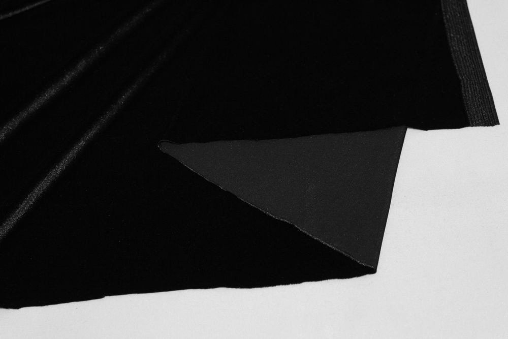 Stoffe: ***AUSVERKAUF*** Stoff Kleiderstoff Samt schwarz – Neu (gemäss Beschreibung) aus Obfelden von solomon111 2