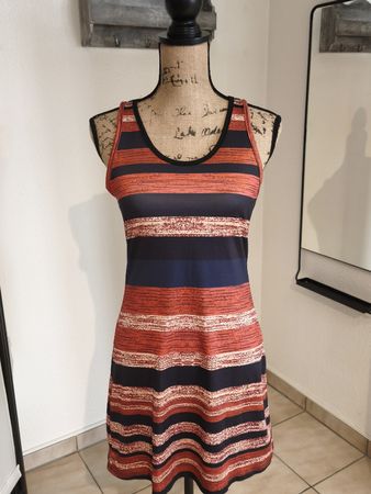 Sommerliches Streifen-Kleid, Grösse S,