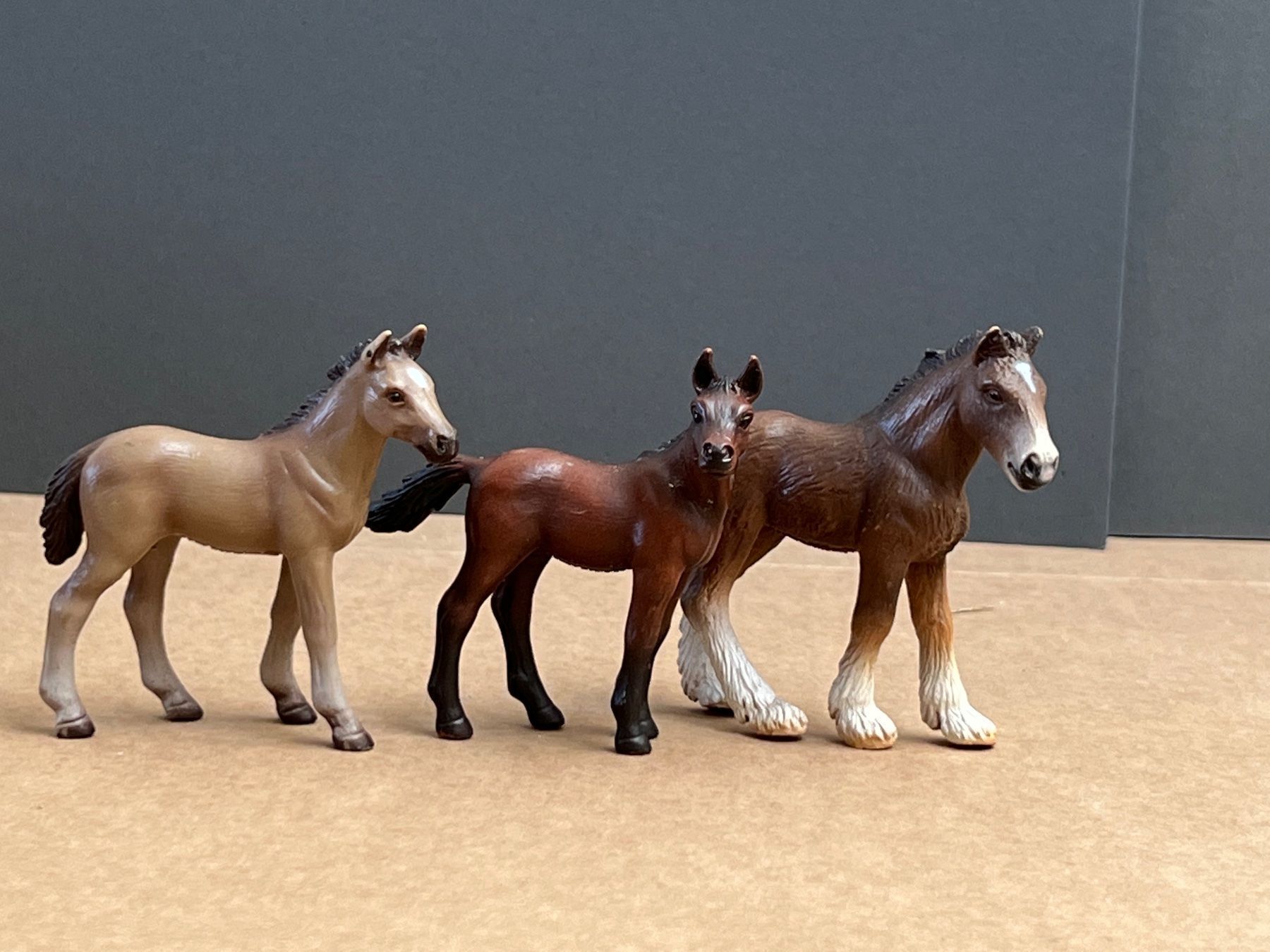 Schleich Statuette: 3 Schleich Fohlen Made in Germany – Usato da Ennetbaden venduto da mapa05