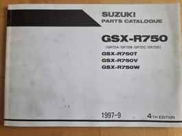 Suzuki GSX-R750 Teilekatalog, 1997-99,