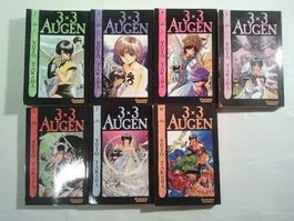 3 X 3 Augen - Manga 1,2 3,4,5,6,7,10
