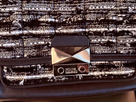 Karl Lagerfeld Tasche Tweed/Leder