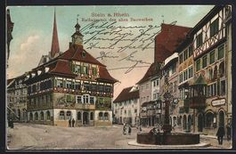 Stein am Rhein, Rathaus mit den alten Ba