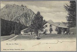 1908, ST. JON u. PIZ PISOC, GRAUBÜNDEN, BELEBT.