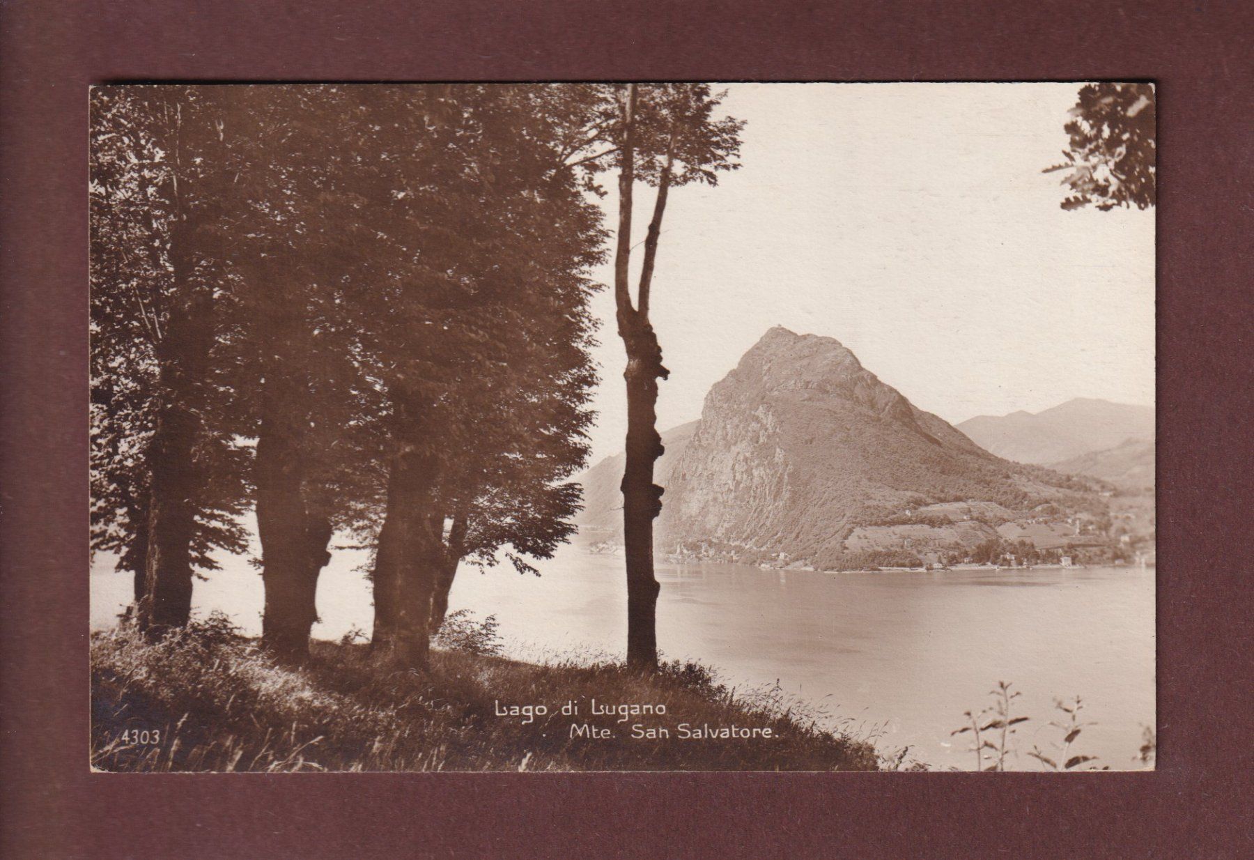 Cartoline postali: MONTE SAN SALVATORE – Usato da Pully venduto da nicecards-shop