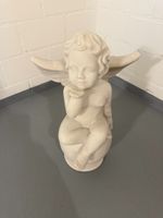 Dekorationsfigur Engel auf Kugel weiss 26cm neuwertig