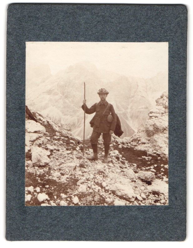 Fotografie & Manifesti: 2 Tschagerjochpass, Bergsteiger am Tscha – Usato da Berlin venduto da bartko-reher 1