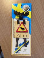 Lesezeichen Älg Leder Souvenir aus Schweden