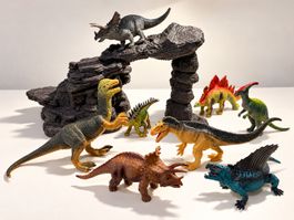 Rochers Schleich pour dinosaures