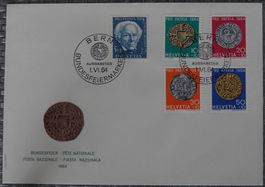 Pro Patria FDC-Couvert 1964 ET-Gestempelt
