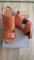 Braune Leder Sandalen Gr. 38