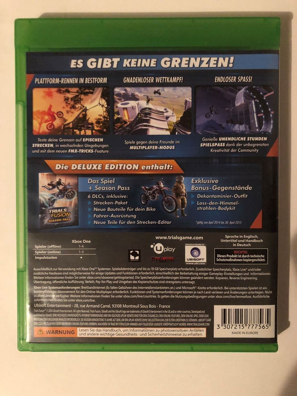 Microsoft Spiele: Trials Fusion für Xbox One – Gebraucht aus Kestenholz von Mad18 1