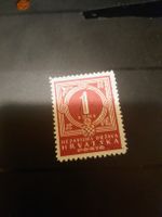 Croatie - 1 Kuna - Timbre rare et authentique d'époque!