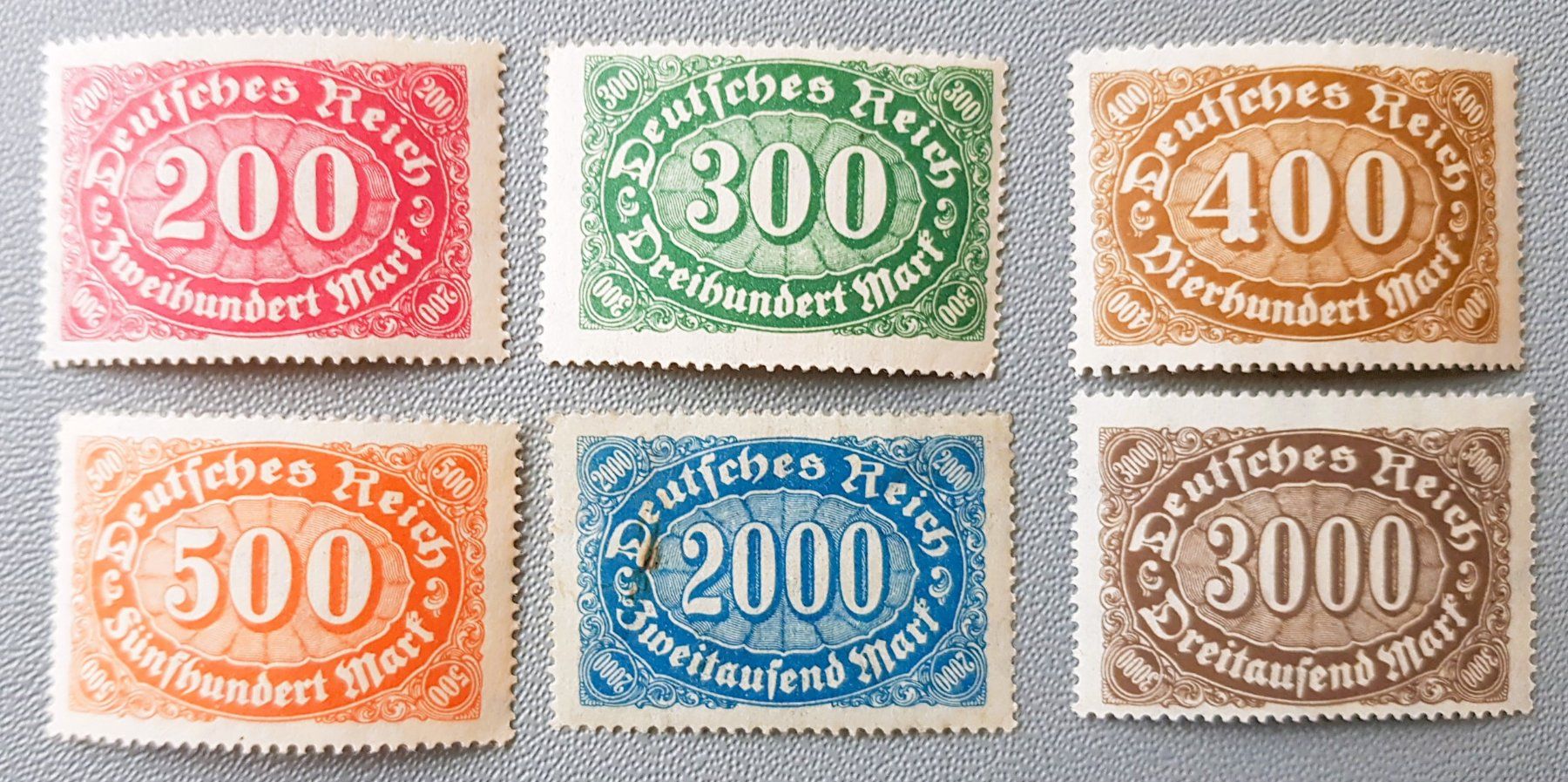 Tutti i francobolli: 1922 Deutsches Reich Inflationsmarken postfrisch – Nuovo (secondo la descrizione) da Winterthur venduto da Saba1972
