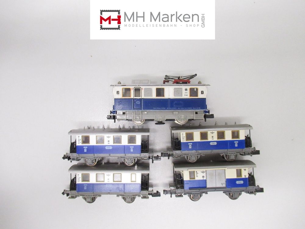 Fleischmann 7969 E-Lok BR215 EWB + 4 Wagons Ohne OVP DC N (Gebraucht ...