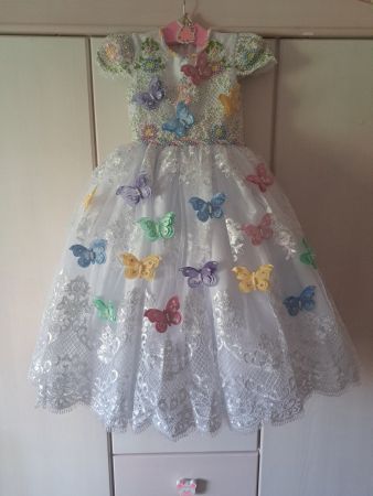 Prinzessin Party Blumenmädchen Brautjungfer Butterfly Kleid
