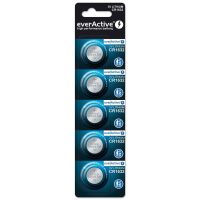 5 Stück CR2025, 3V Lithium EverActive, Ablaufdatum 09.2035