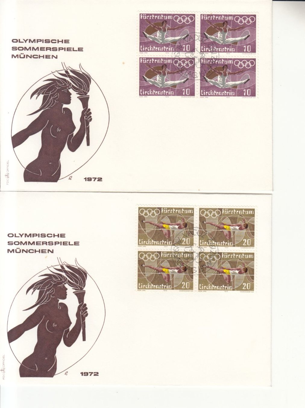 Tutti i francobolli: LBK 497 - 500 im 4er-Block FDC – Usato da Bürglen TG venduto da StampGraf 1