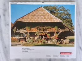 Bildkalender Rentenanstalt 1989 schweizer Häuser