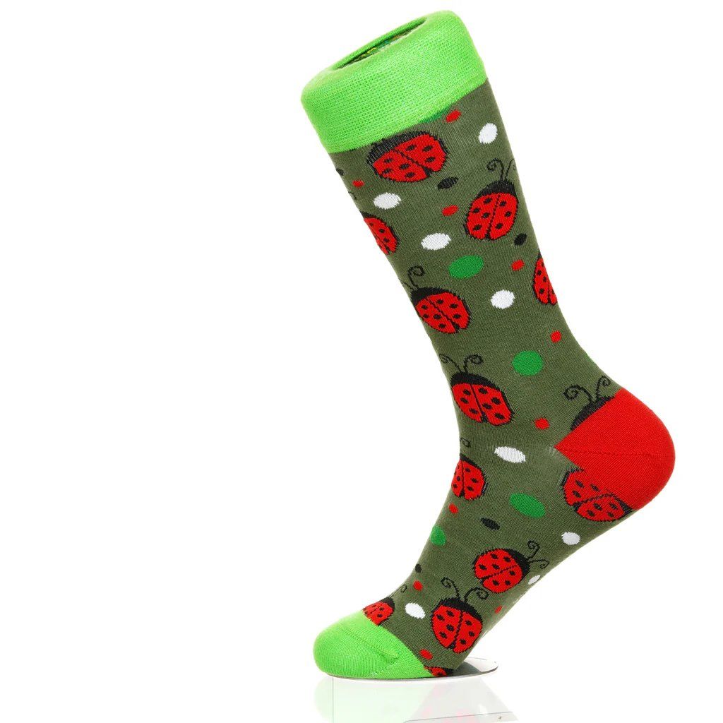 Calze: BUNTE DESIGN SOCKEN-Ladybug Dots (Small 36-40) – Nuovo e nell'imballaggio originale da Luzern venduto da Sock_Atomica 1