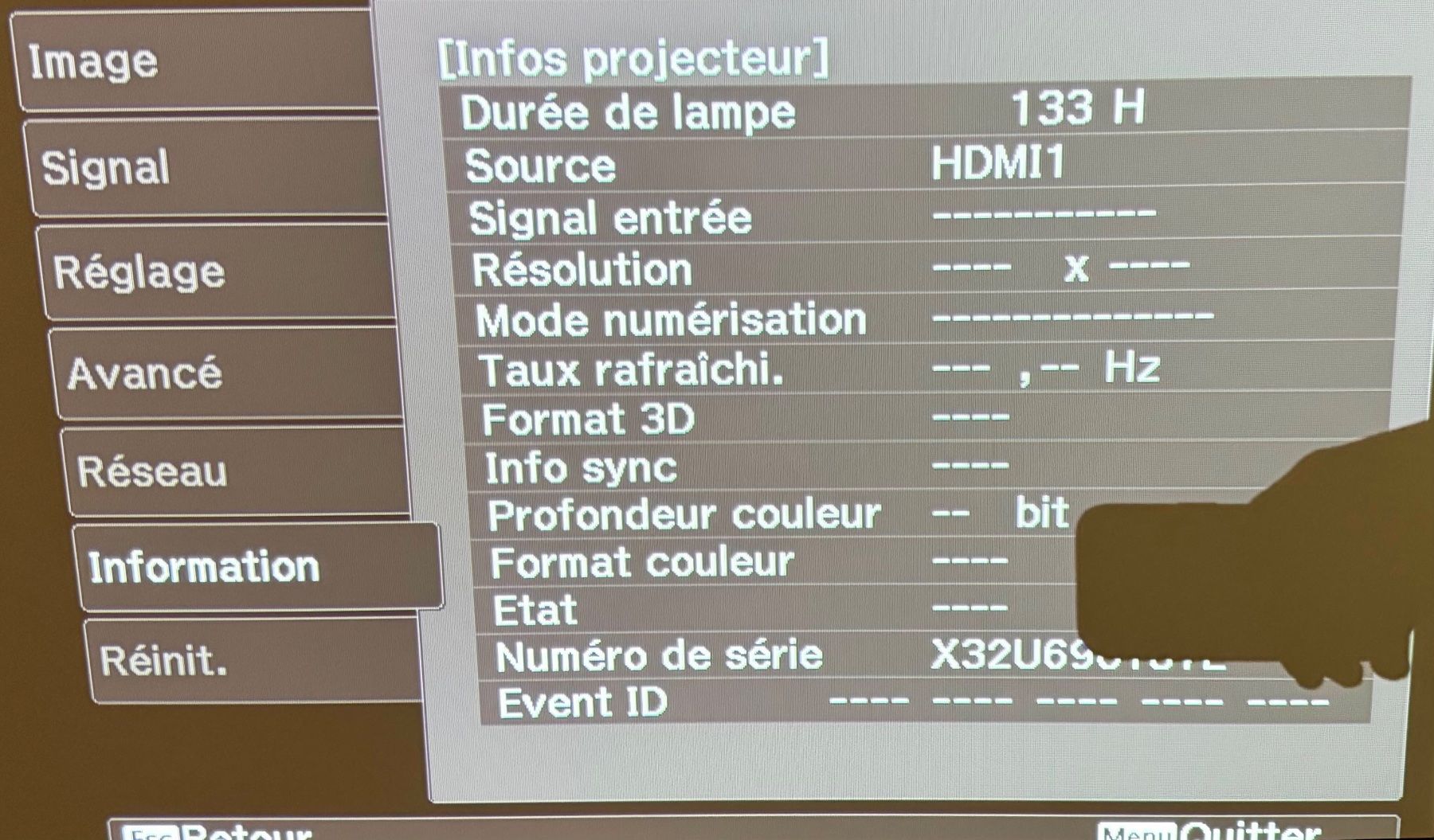 Epson Home Cinema: Vidéoprojecteurs EPSON EH-TW9300 – Usato da Nyon venduto da Olivier22 7