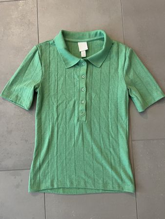 Poloshirt gestrickt & gerippt XS neu