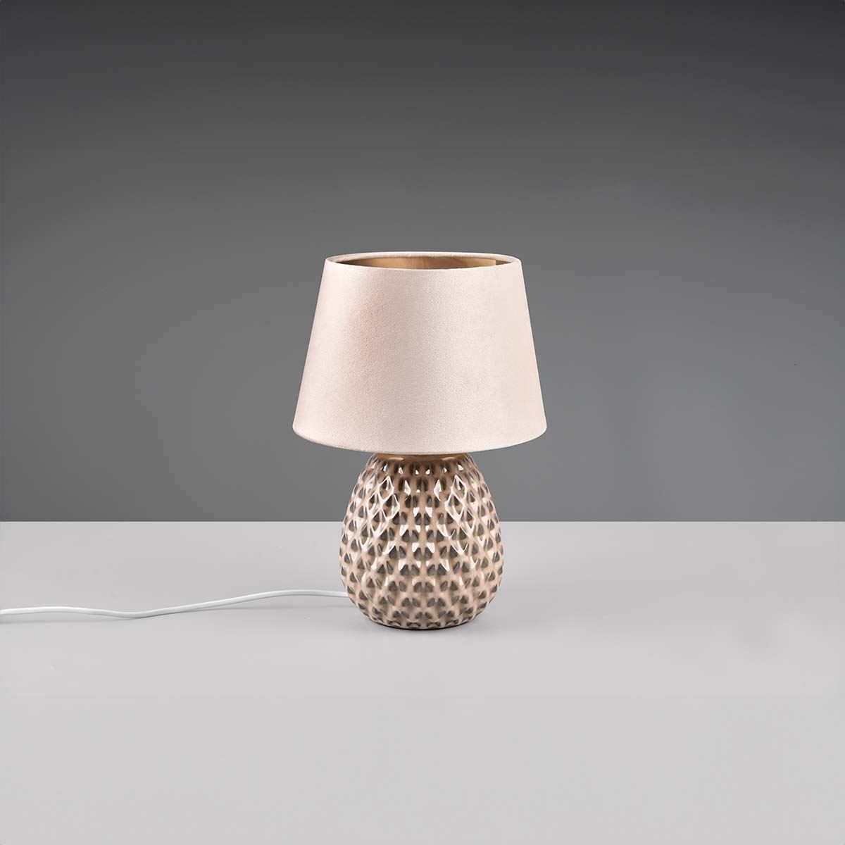 Lampen: Tischleuchte, Keramik, Beige, 35 cm Höhe – Neu (gemäss Beschreibung) aus Kreuzlingen von Smart-Light 1